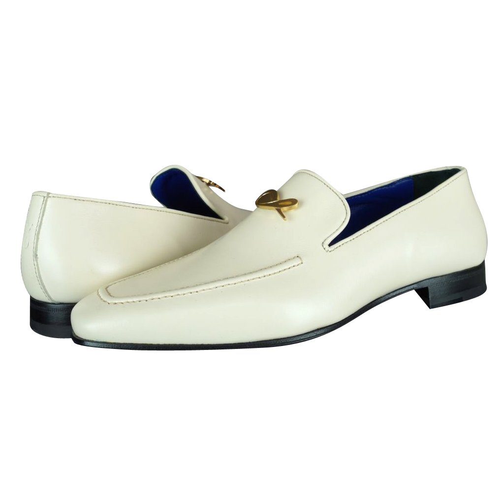 Classica Mascarpone With Rose Gold Hardware Leather Loafers @ The Vault-3