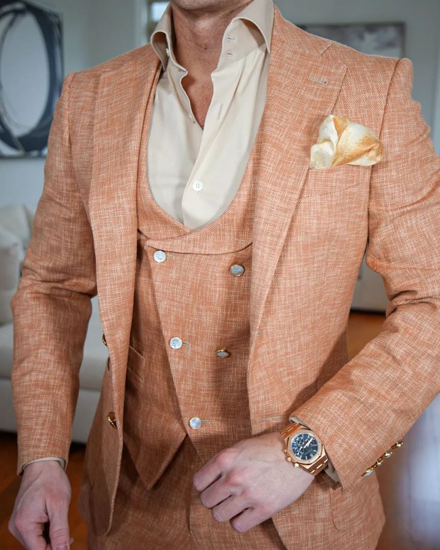 Copper Lino Tweed Sport Jacket-2