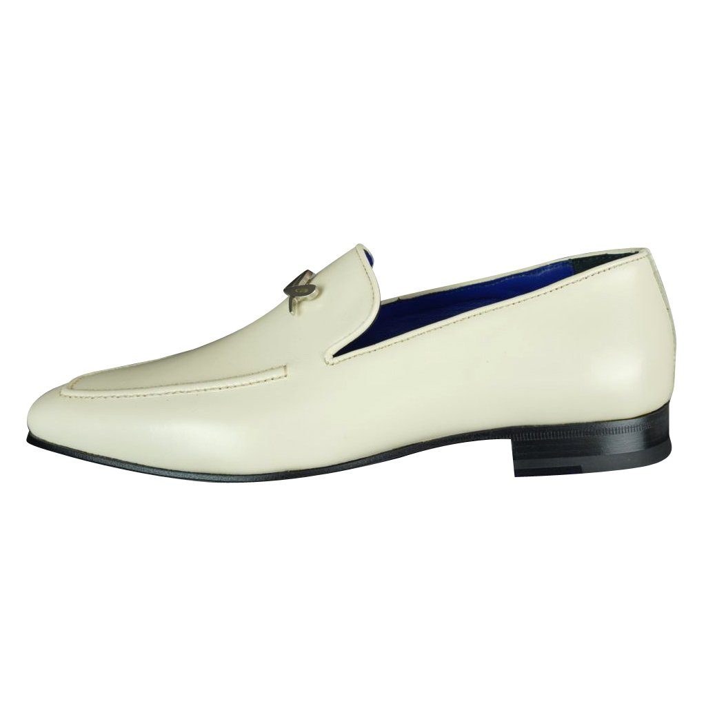 Classica Mascarpone With Silver Gold Hardware Leather Loafers @ The Vault-8