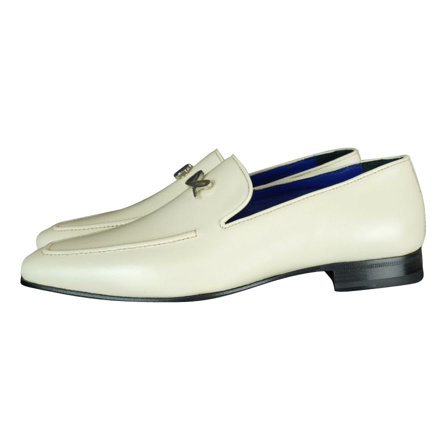 Classica Mascarpone With Silver Gold Hardware Leather Loafers-5
