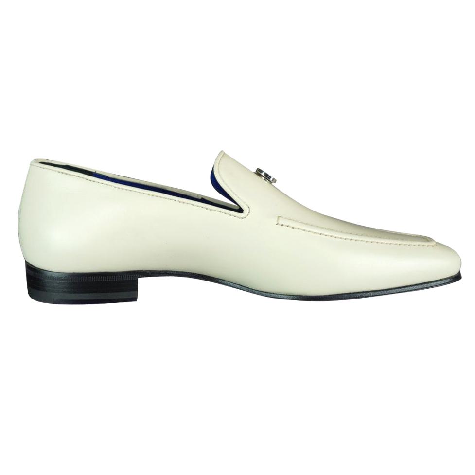 Classica Mascarpone With Silver Gold Hardware Leather Loafers @ The Vault-7