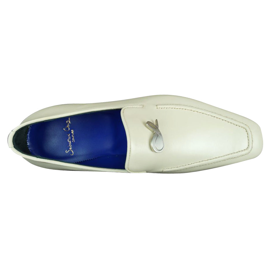 Classica Mascarpone With Silver Gold Hardware Leather Loafers-6