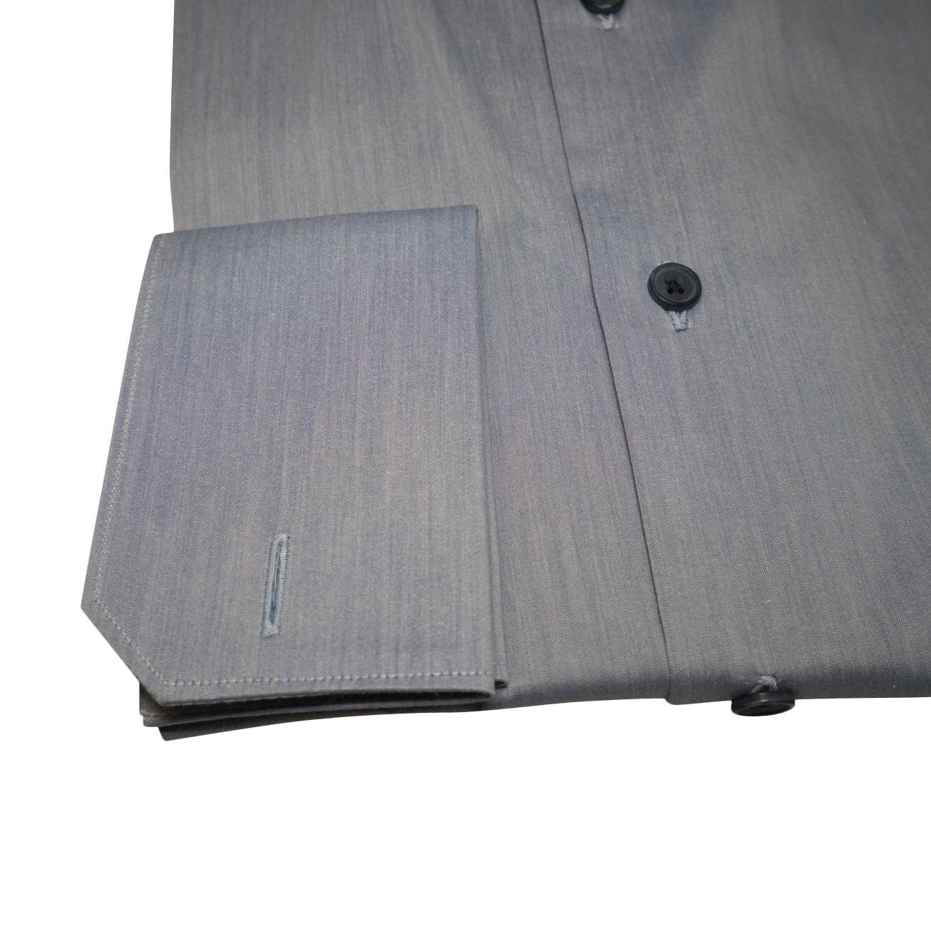 Brushed Vintage Denim Dress Shirt-5