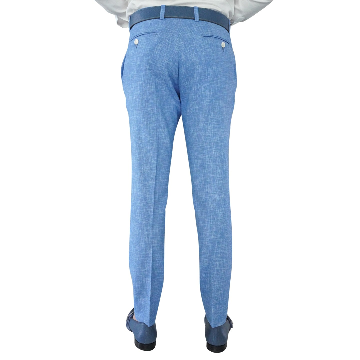 French Blu Lino Tweed Trousers @ The Vault-4