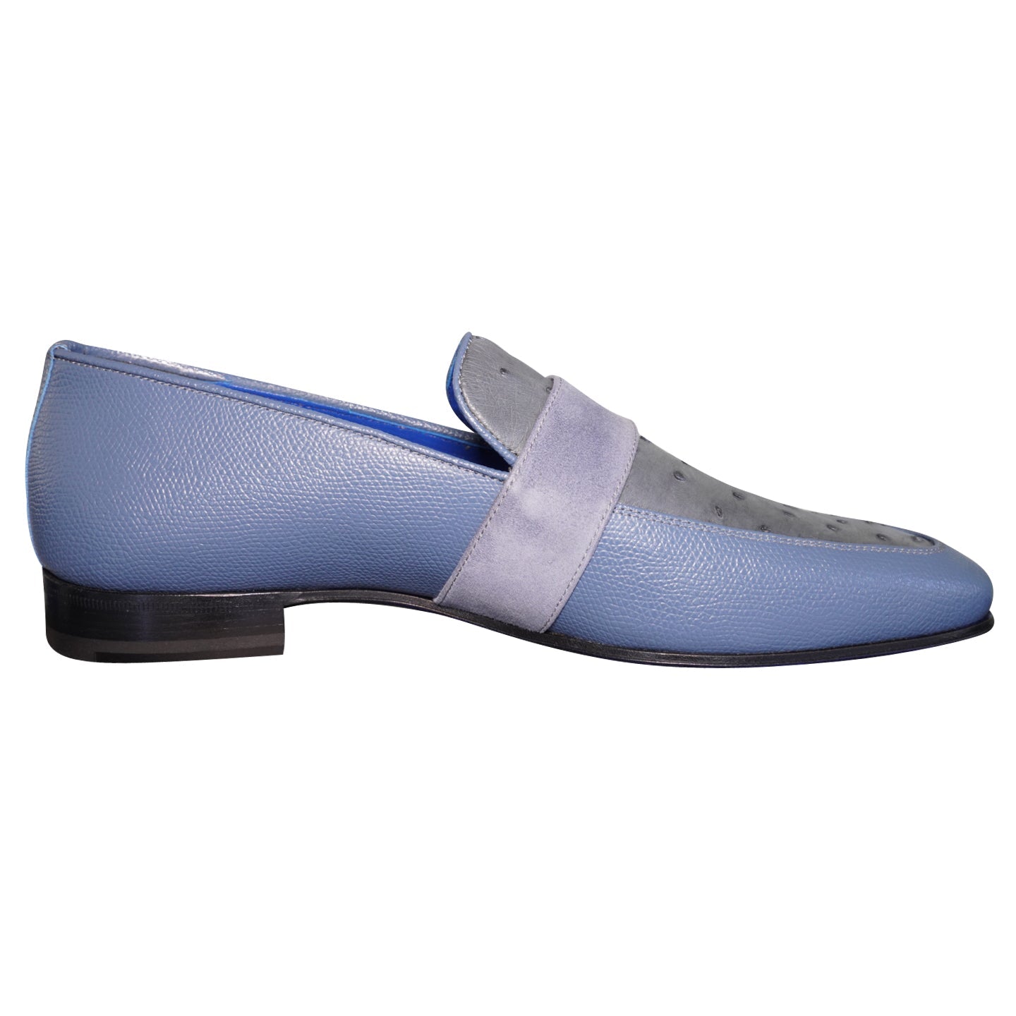 Aegean Ostrich Monk Silver Loafer @ The Vault-5