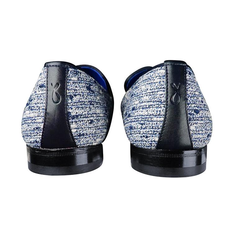 Cobalt Tweed Legare Tassel Loafer-9