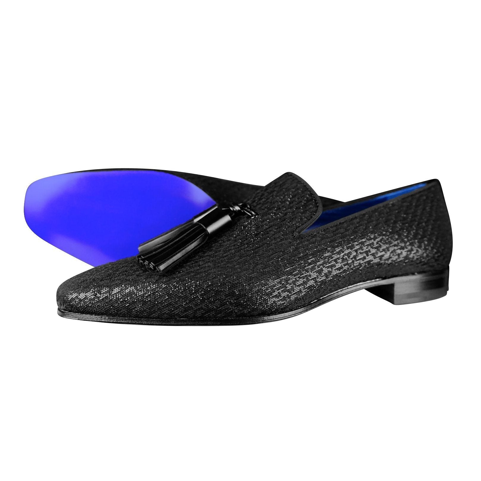 Black Diamante Tassel Loafer @ The Vault