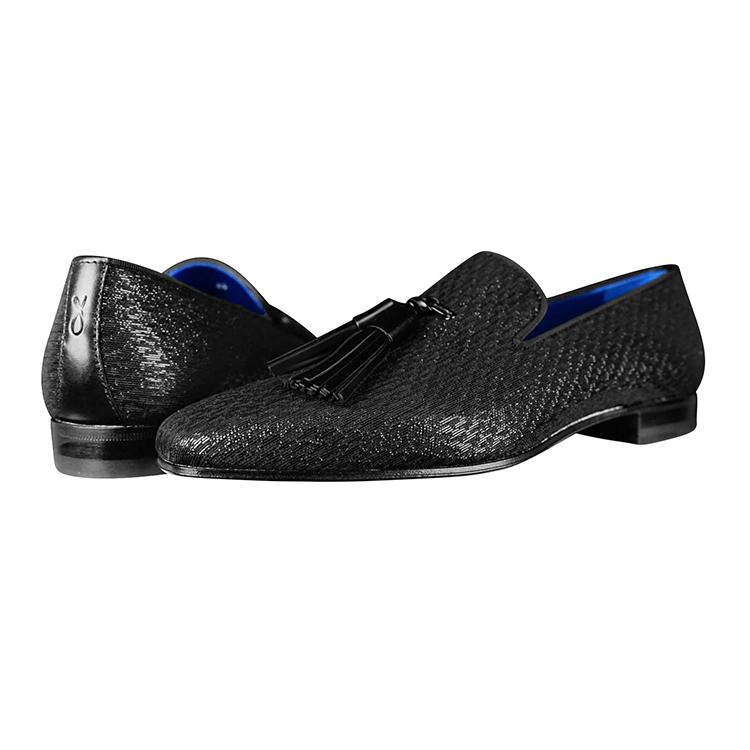 Black Diamante Tassel Loafer @ The Vault-4