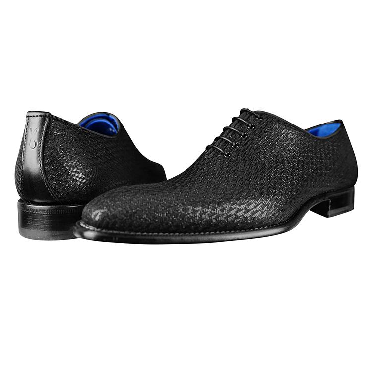 Black Diamante Lace Ups-3
