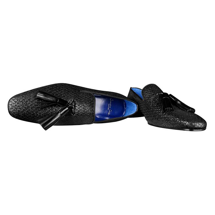 Black Diamante Tassel Loafer @ The Vault-5