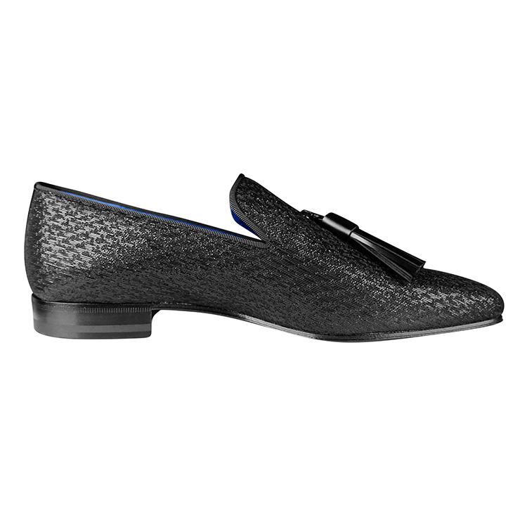 Black Diamante Tassel Loafer-8
