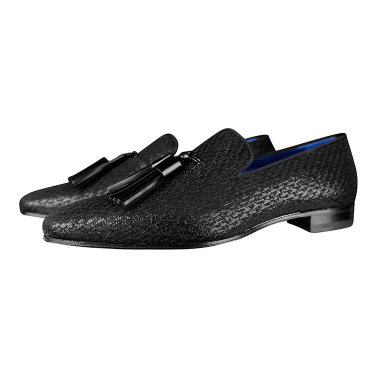 Black Diamante Tassel Loafer @ The Vault-3