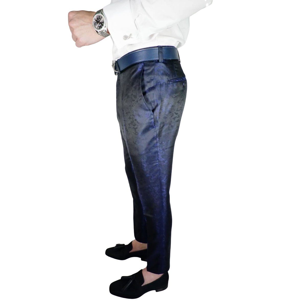 Navy Brillo Trousers-4