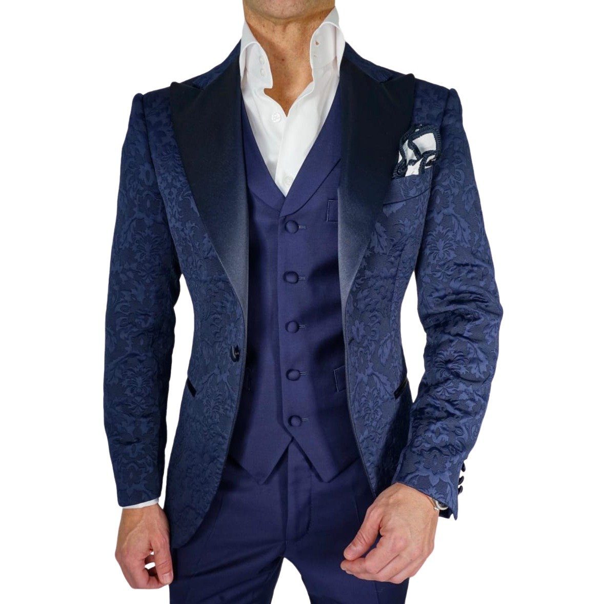Navy Blue Fiore Jacket-4