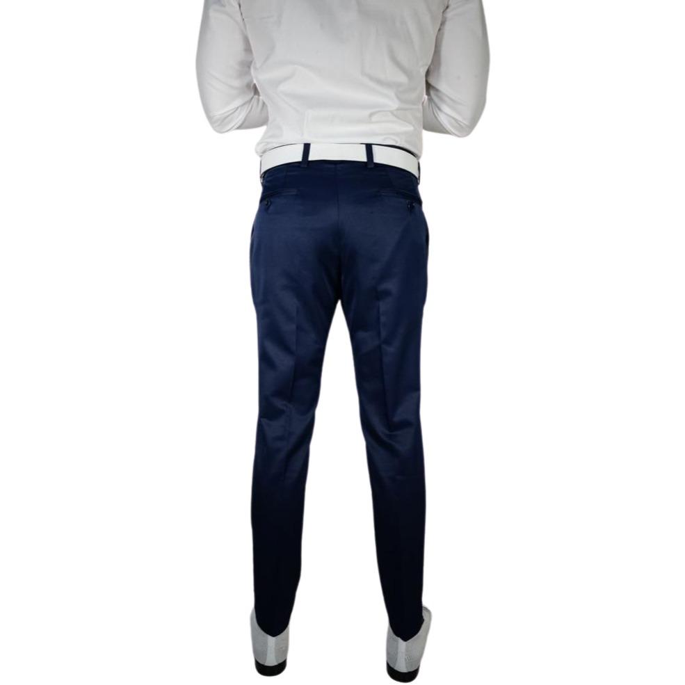 Navy Blue Lucentezza Trousers @ The Vault-5