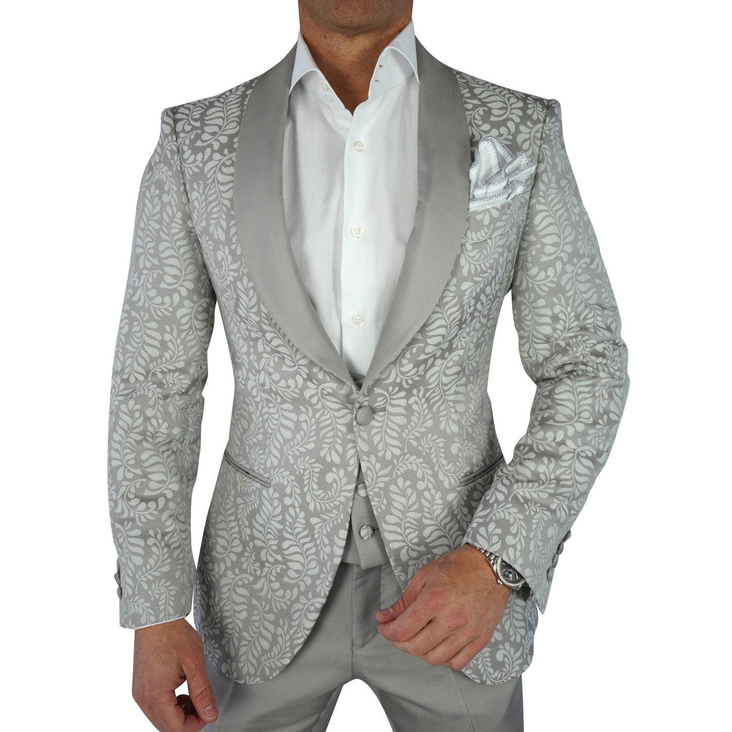 Tortora Damascata Dinner Jacket-4