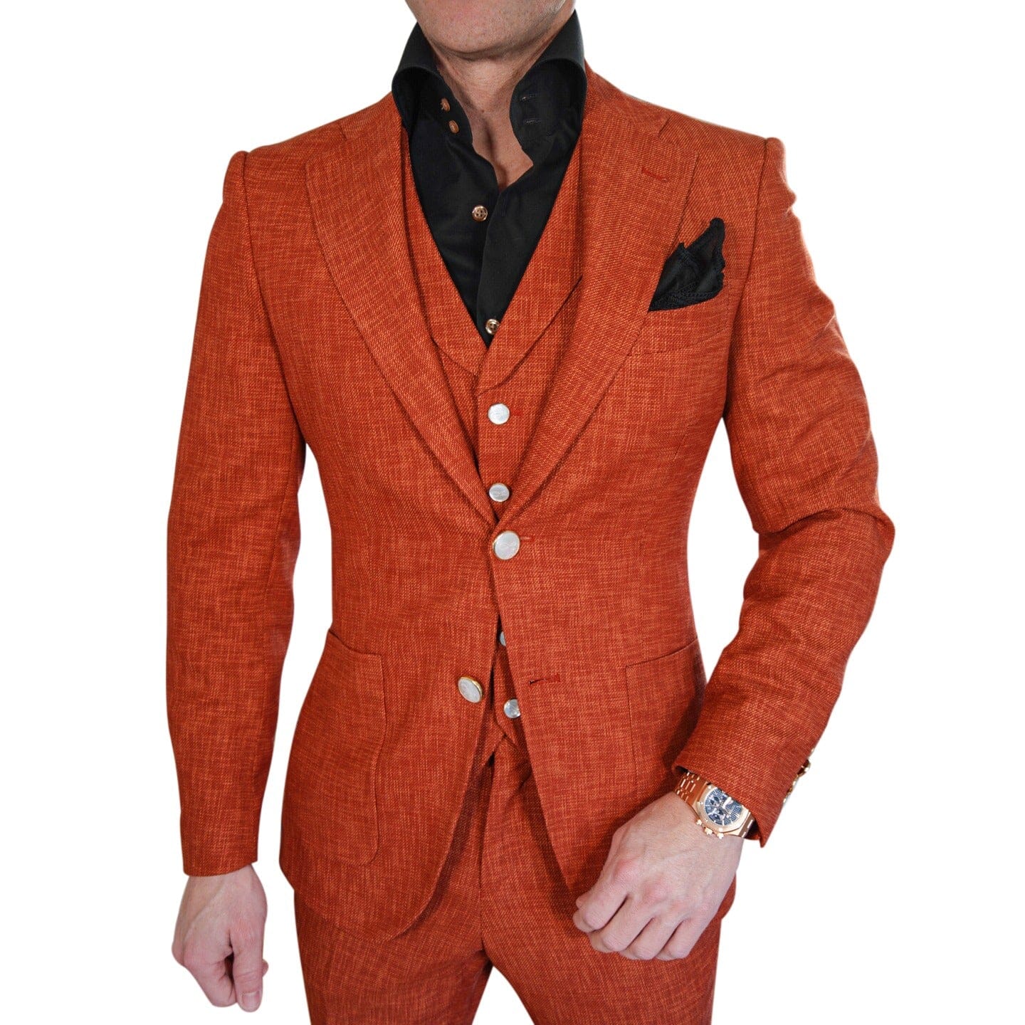 Brick Lino Tweed Sport Jacket-4