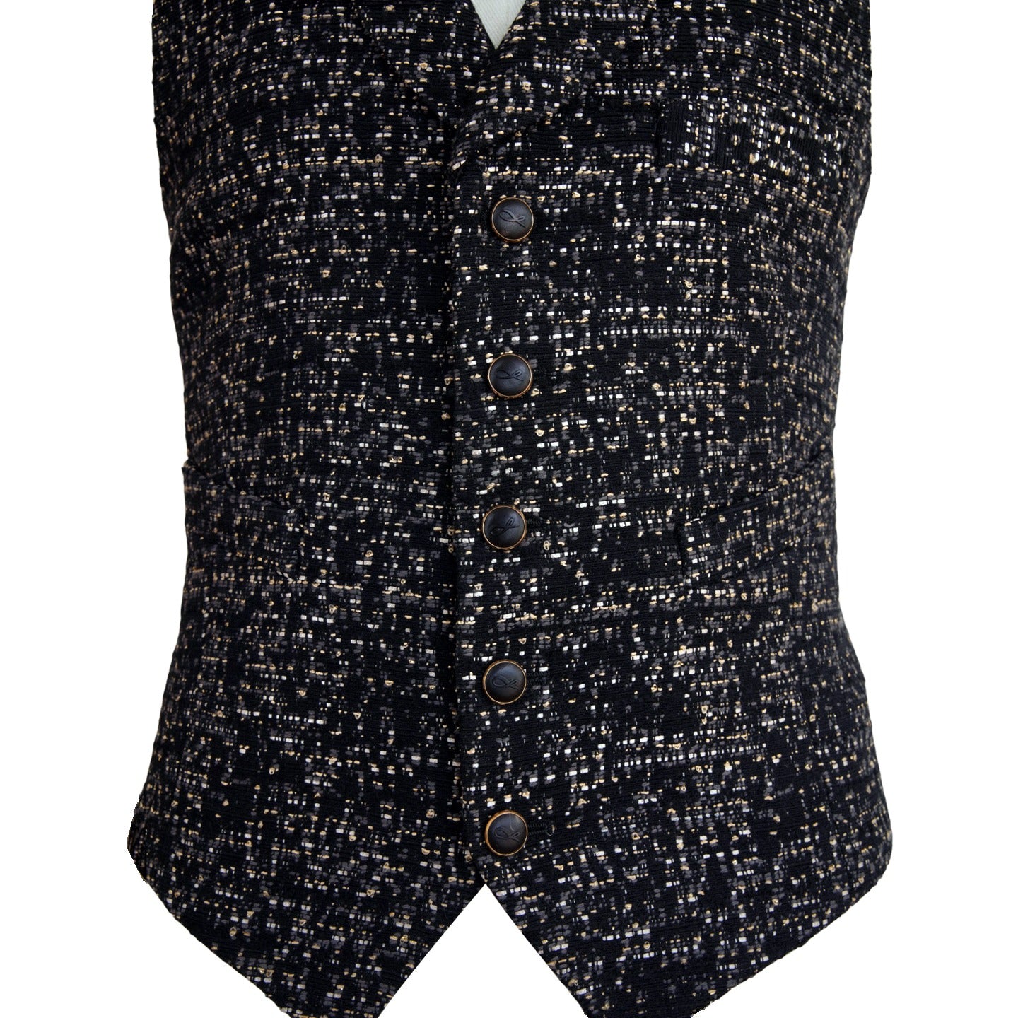 Onyx Oro Tweed Ciottoli Waistcoat-3