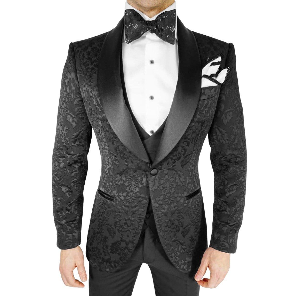 Black Fiore Dinner Jacket-4