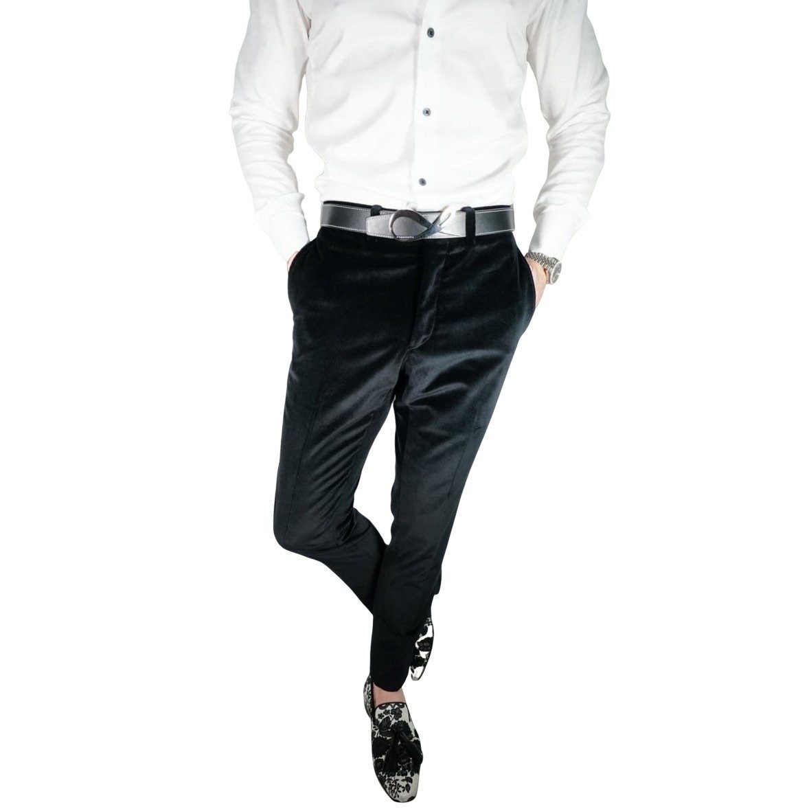 Black Velvet Trousers @ The Vault