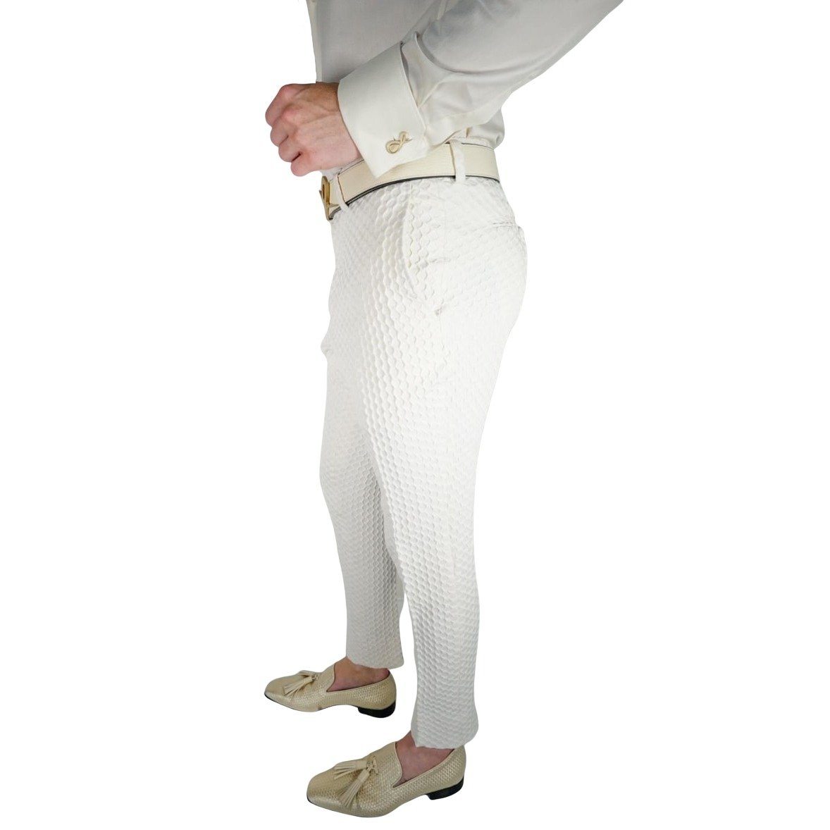 Vaniglia Honeycomb Trousers-4