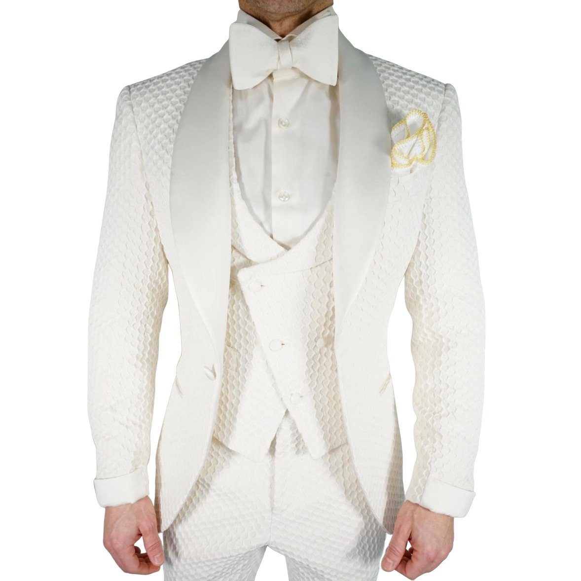 Vaniglia Honeycomb Smoking Jacket-4