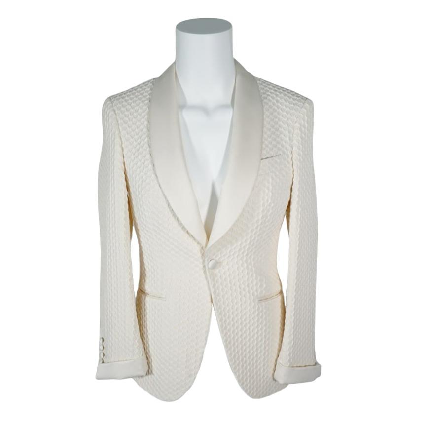 Vaniglia Honeycomb Smoking Jacket-5
