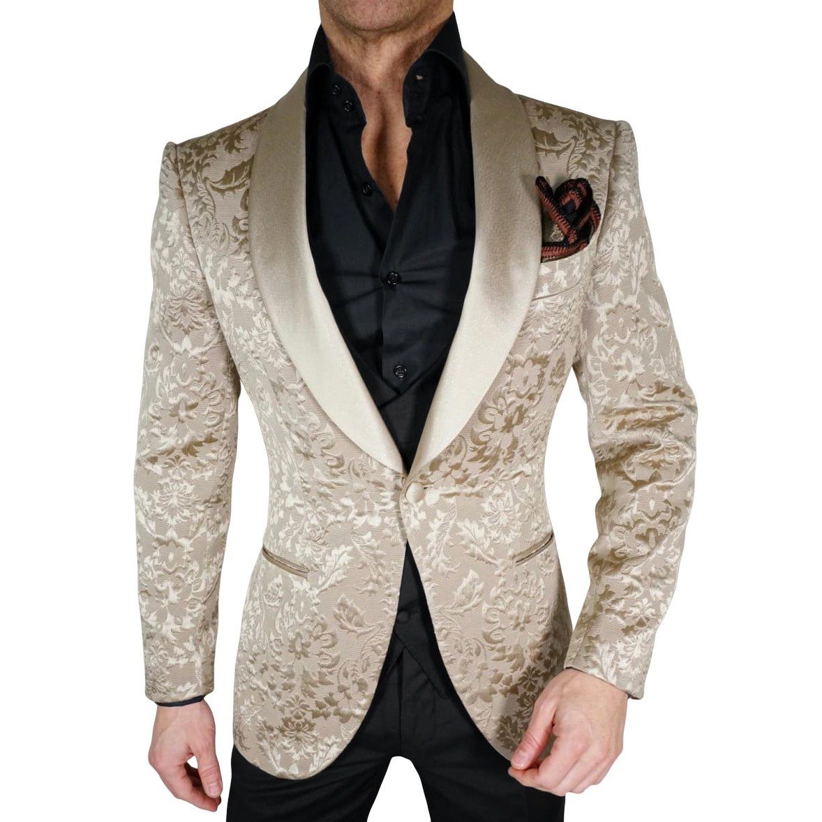 Champagne Oro Fiore Dinner Jacket-4
