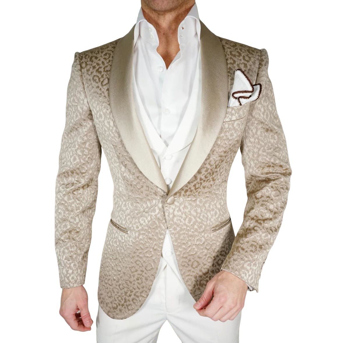Champagne Oro Ghepardo Dinner Jacket-3