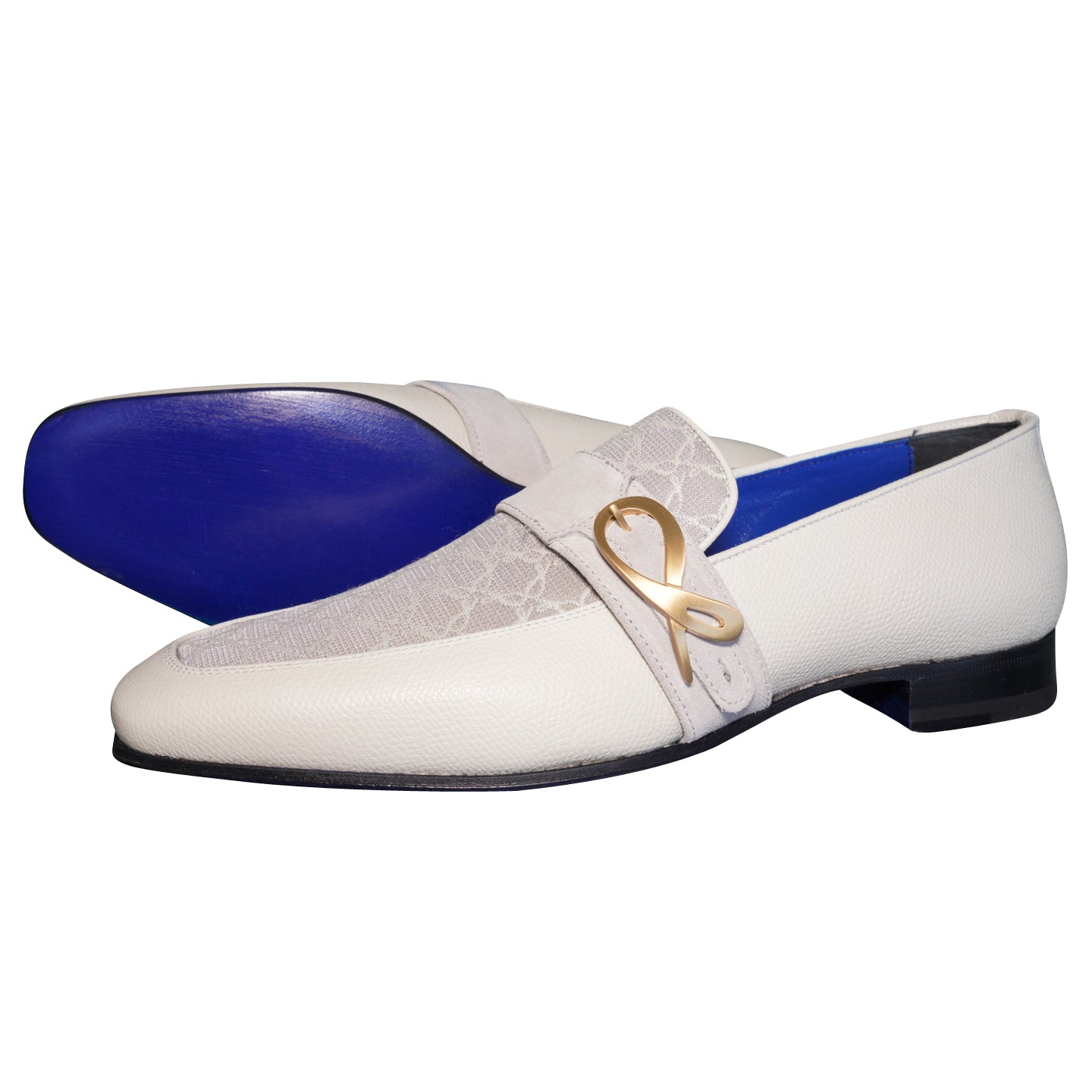 Tortora Logo Monk Strap Loafer With Gold Buckle @ The Vault