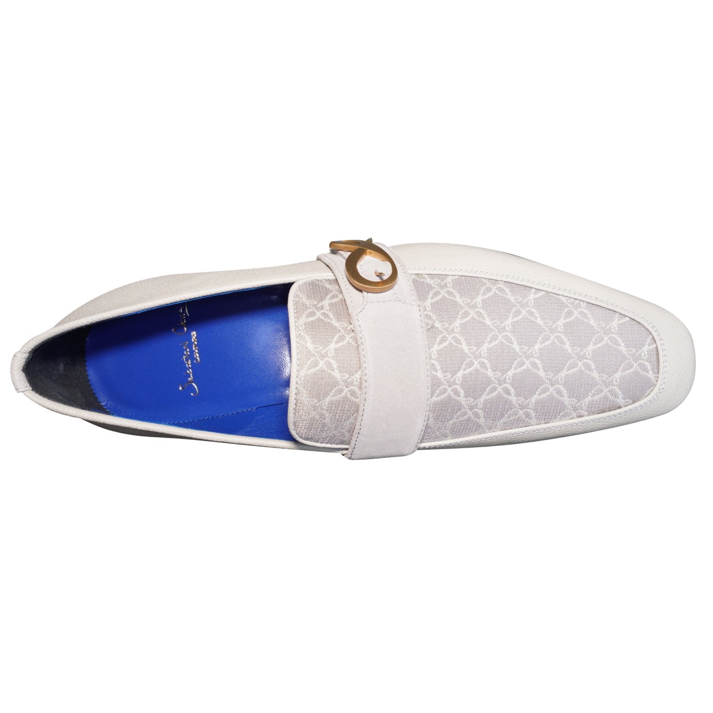 Tortora Logo Monk Strap Loafer With Gold Buckle-6