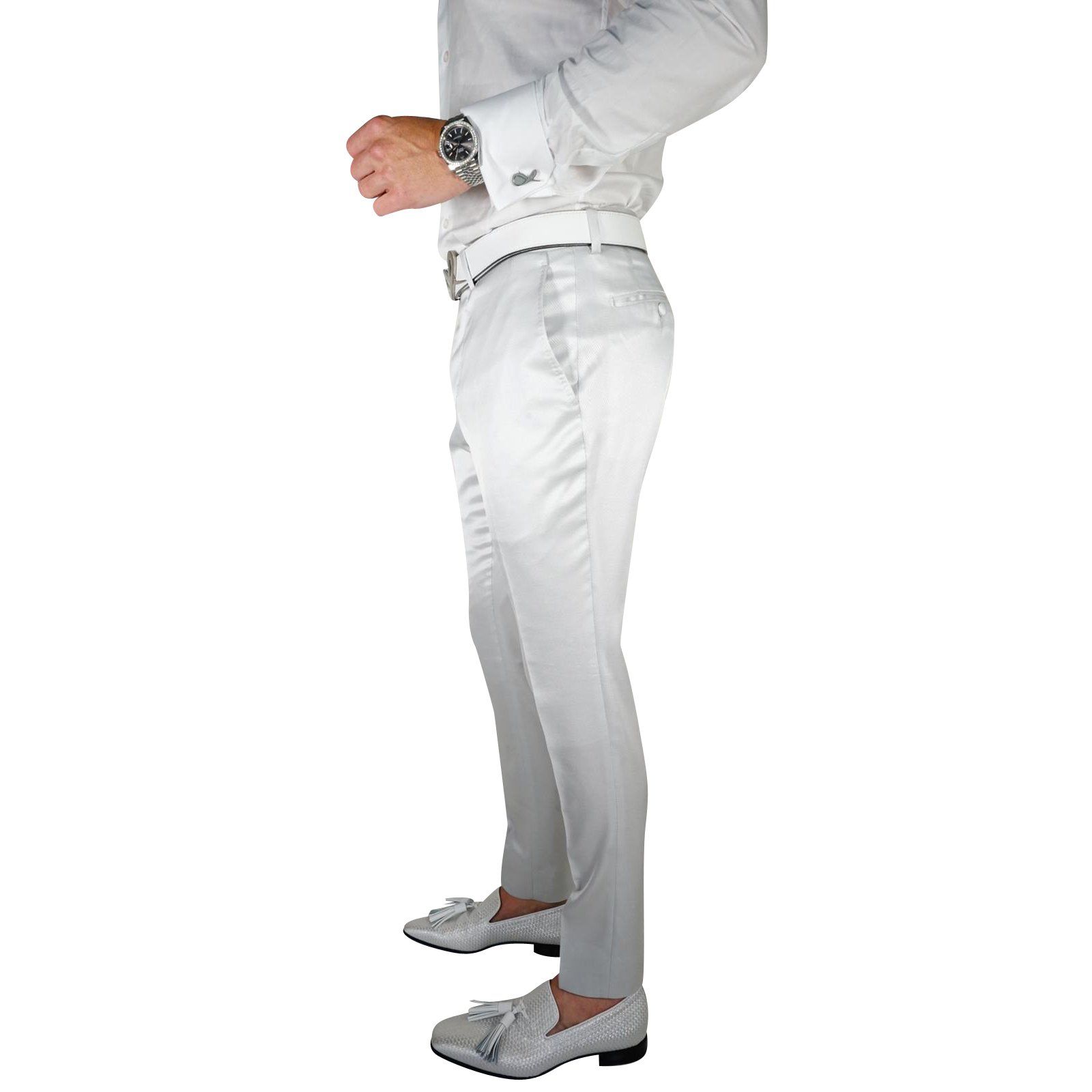 Silver Lucentezza Trousers-4