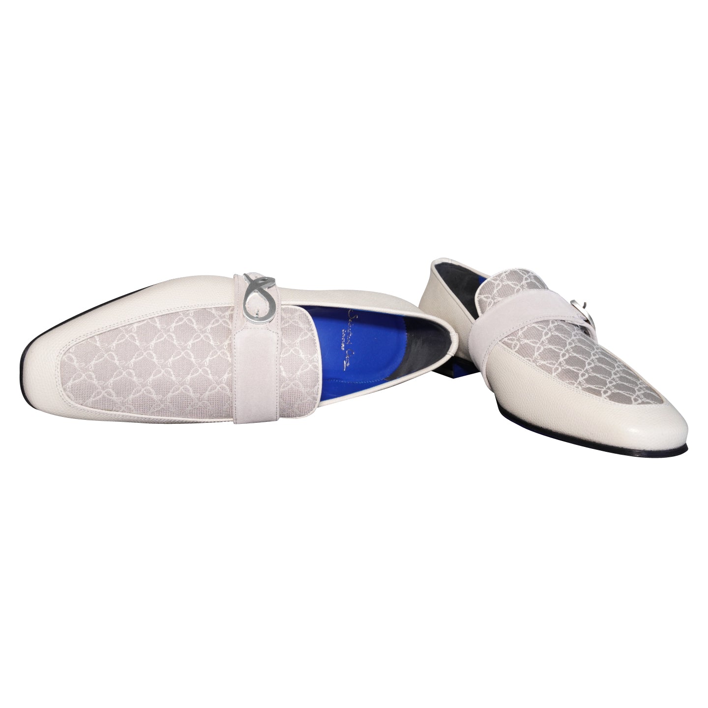 Tortora Logo Monk Strap Loafer With Silver Buckle-8