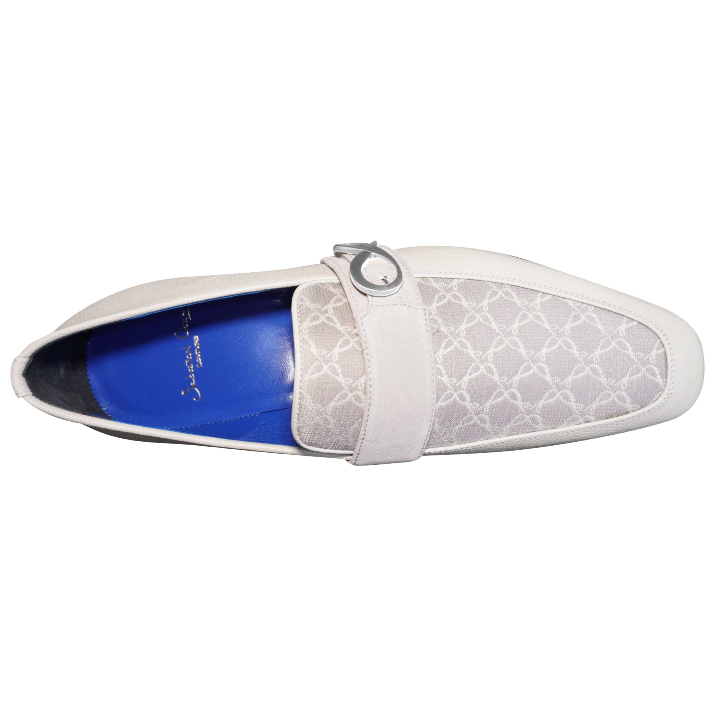 Tortora Logo Monk Strap Loafer With Silver Buckle @ The Vault-6