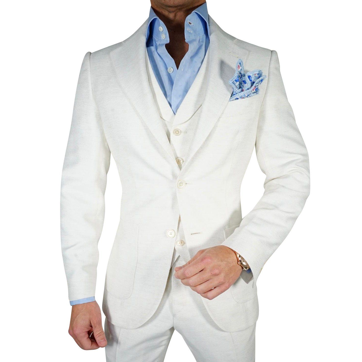 Latte Lino Tweed Jacket-4