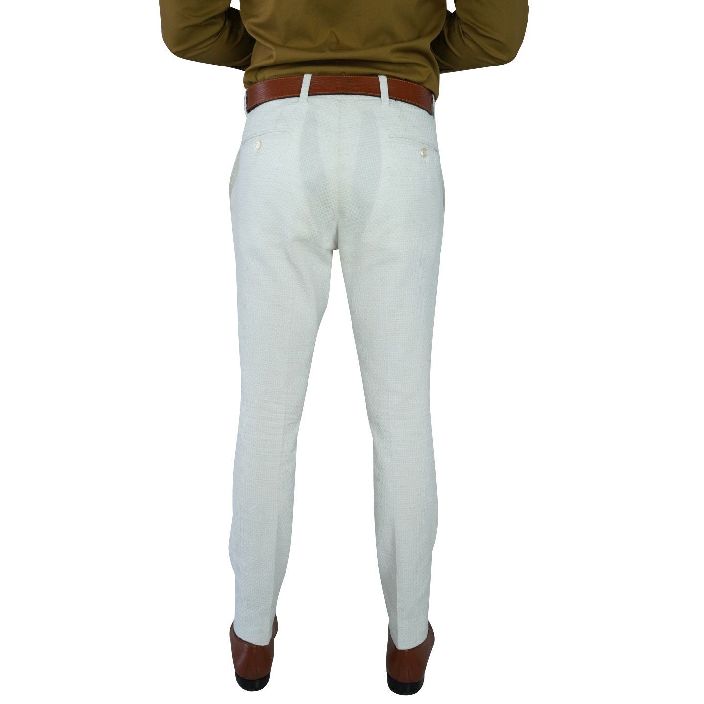 Coconut Intreccio Trousers-5