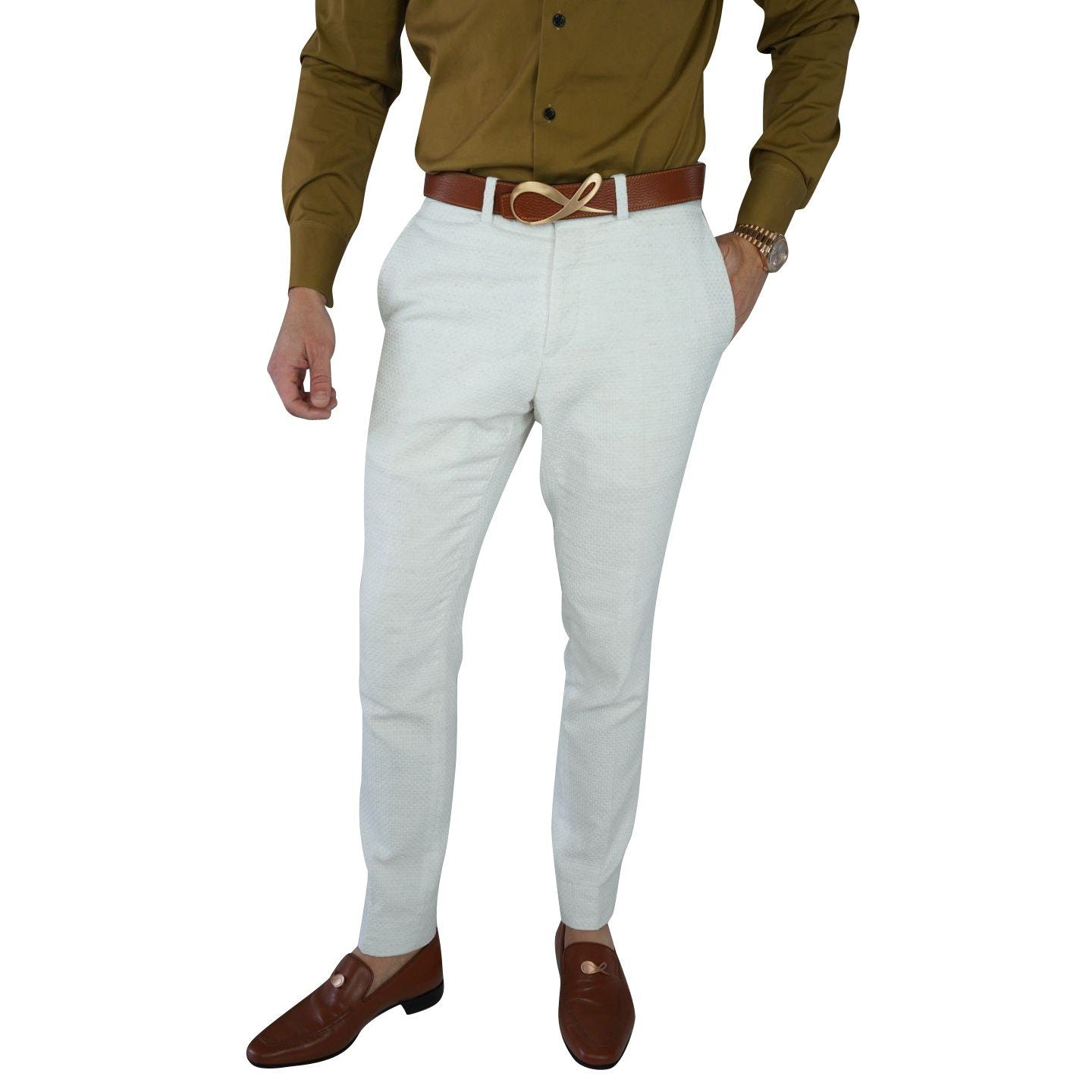 Coconut Intreccio Trousers @ The Vault-3
