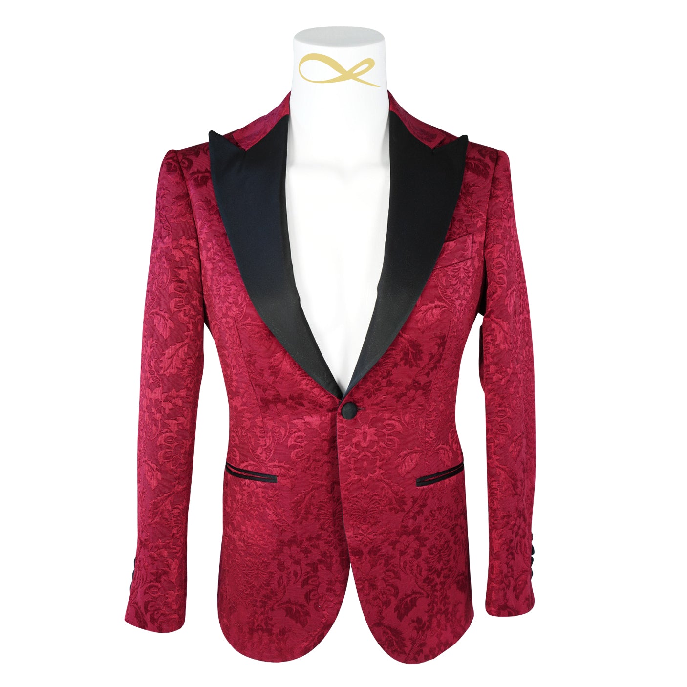 Burgundy & Black Fiore Jacket-5