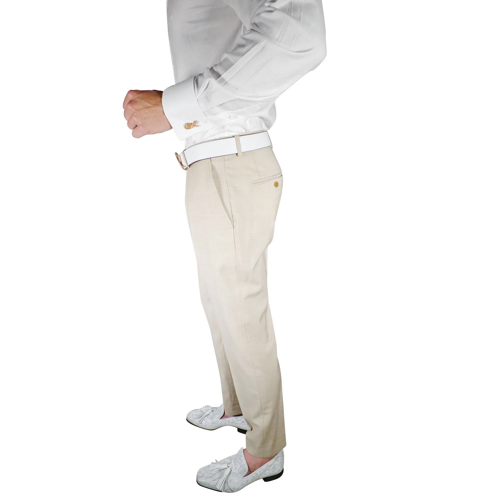 S by Sebastian Khaki Crema Trousers @ The Vault-3
