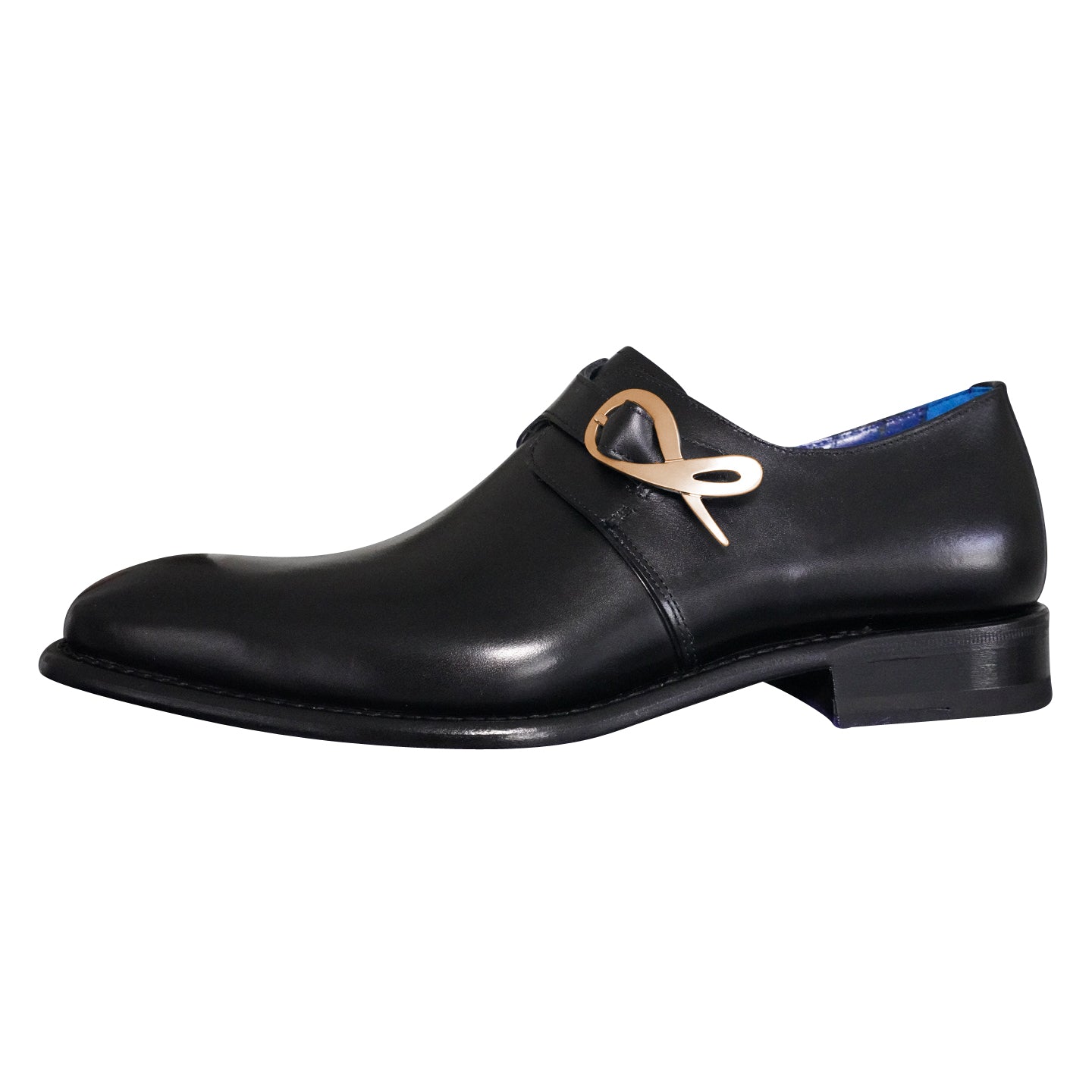 Nero Opal With Yellow Gold Hardware Monk Strap-7
