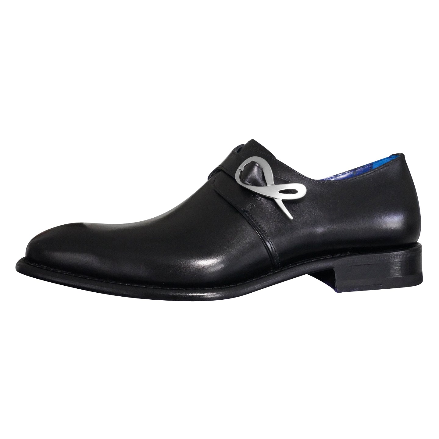 Nero Opal With Silver Hardware Monk Strap @ The Vault-7