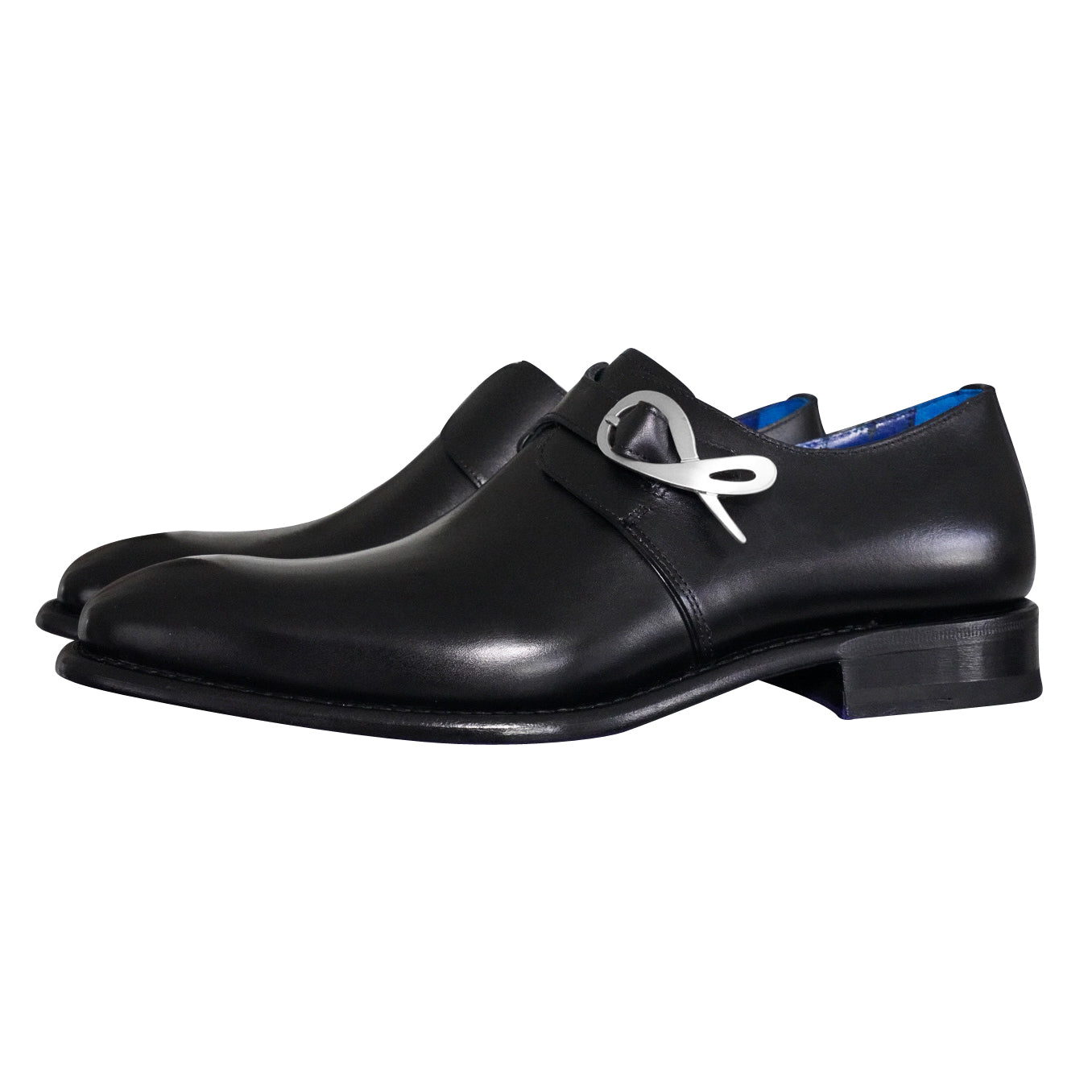 Nero Opal With Silver Hardware Monk Strap @ The Vault-3