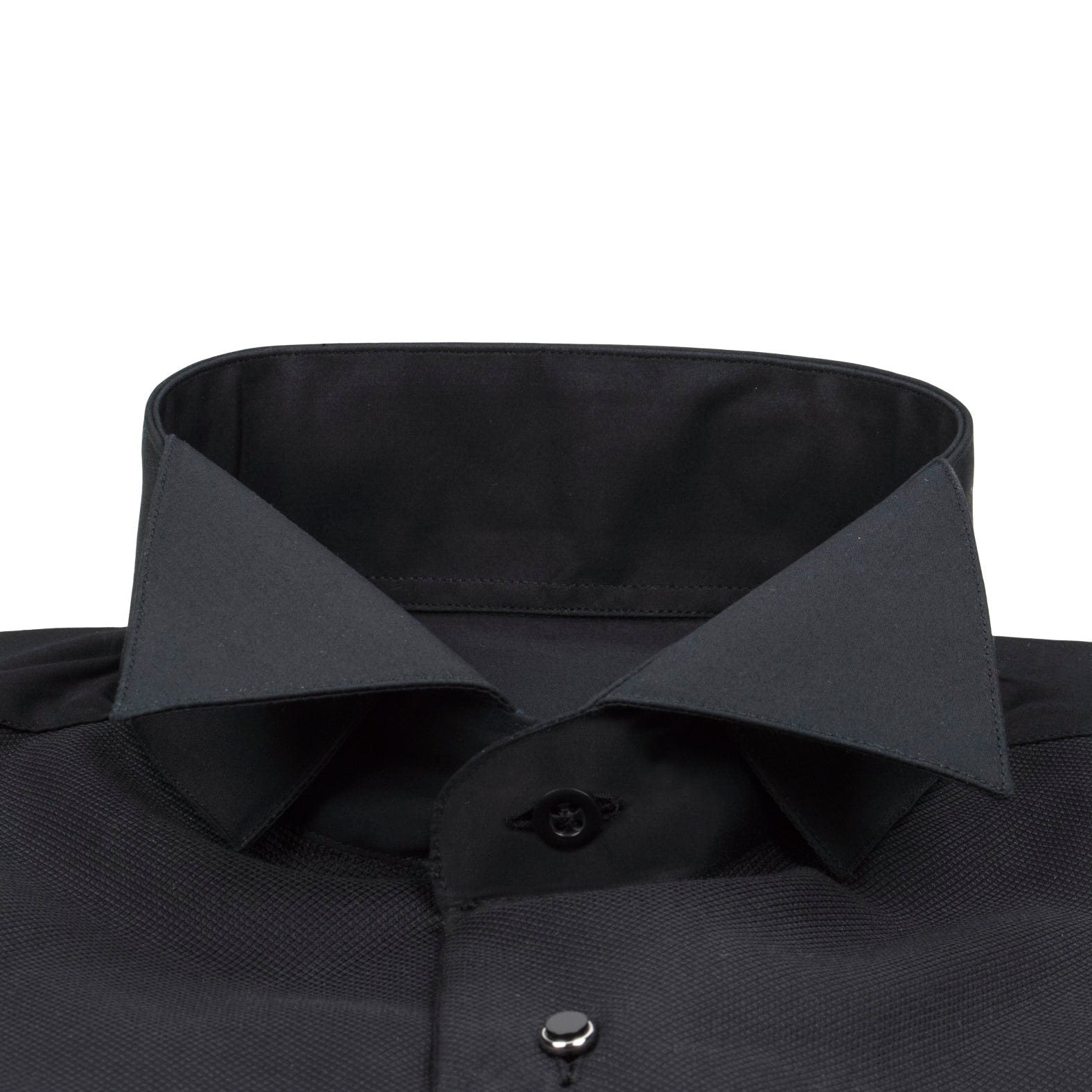 Black Evento Tuxedo Shirt-3