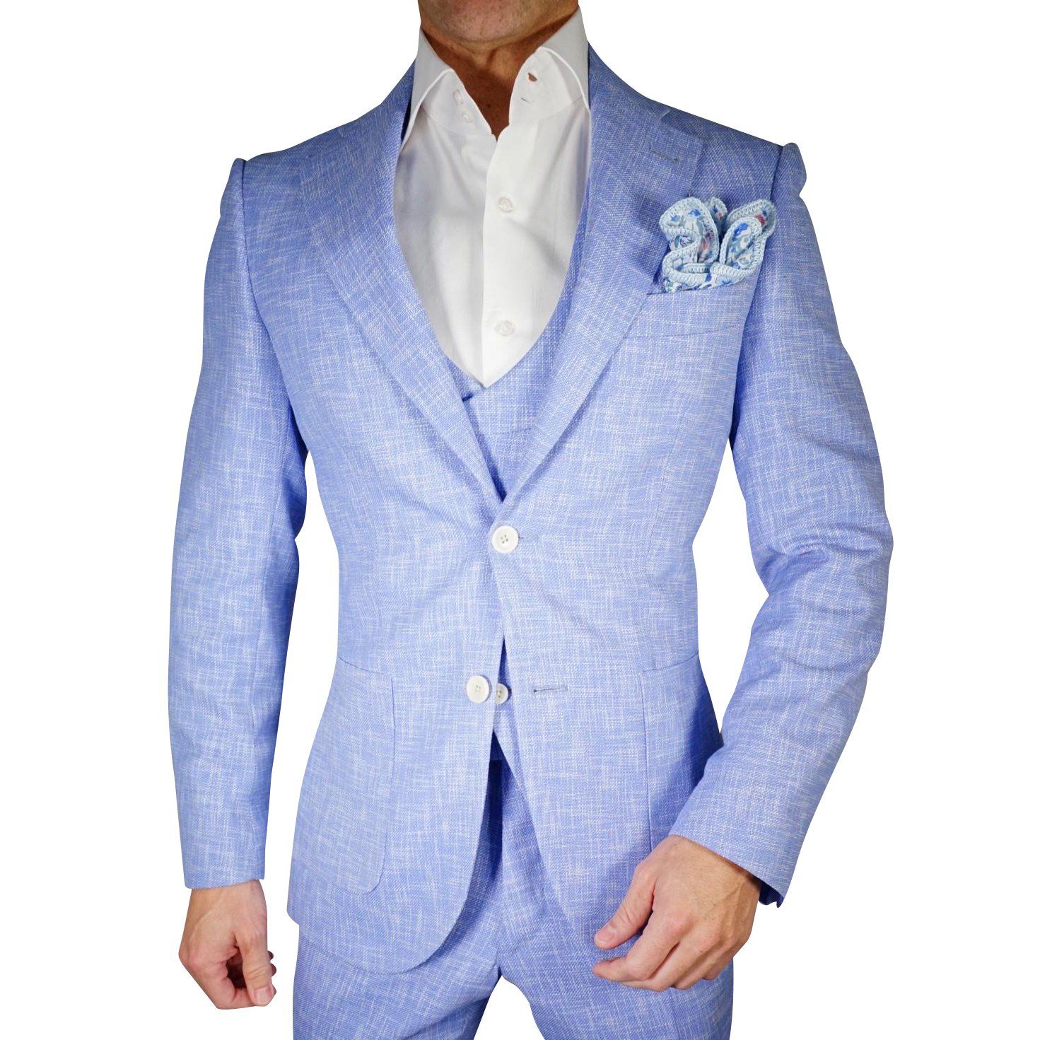 Lilac Blu Lino Tweed Jacket @ The Vault-3