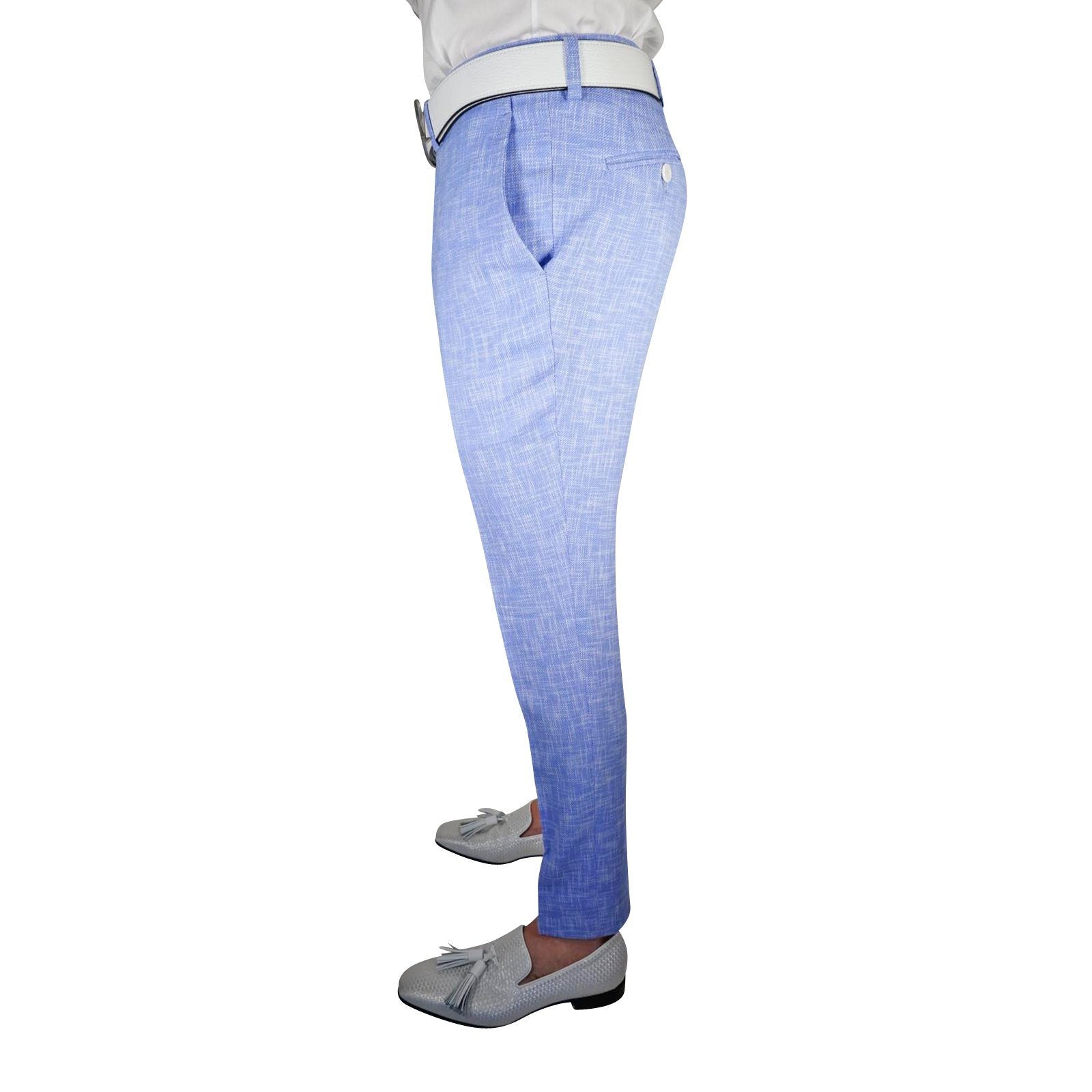 Lilac Blu Lino Tweed Trousers @ The Vault-4