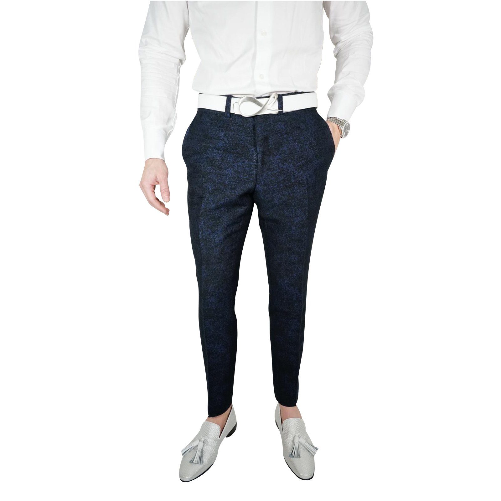 Midnight Blu Tweed Trousers @ The Vault-3