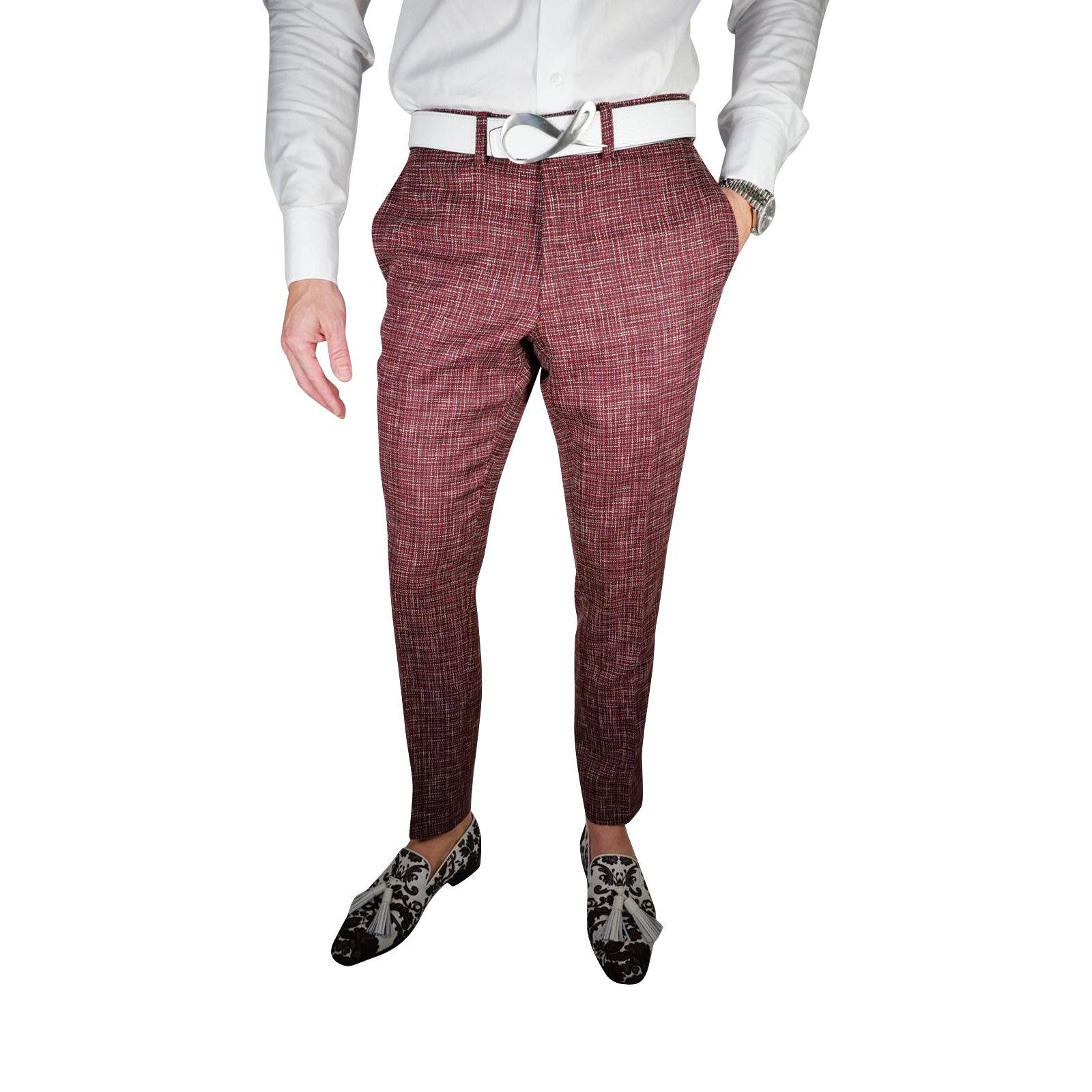 Burgundy Canestro Trousers @ The Vault-3