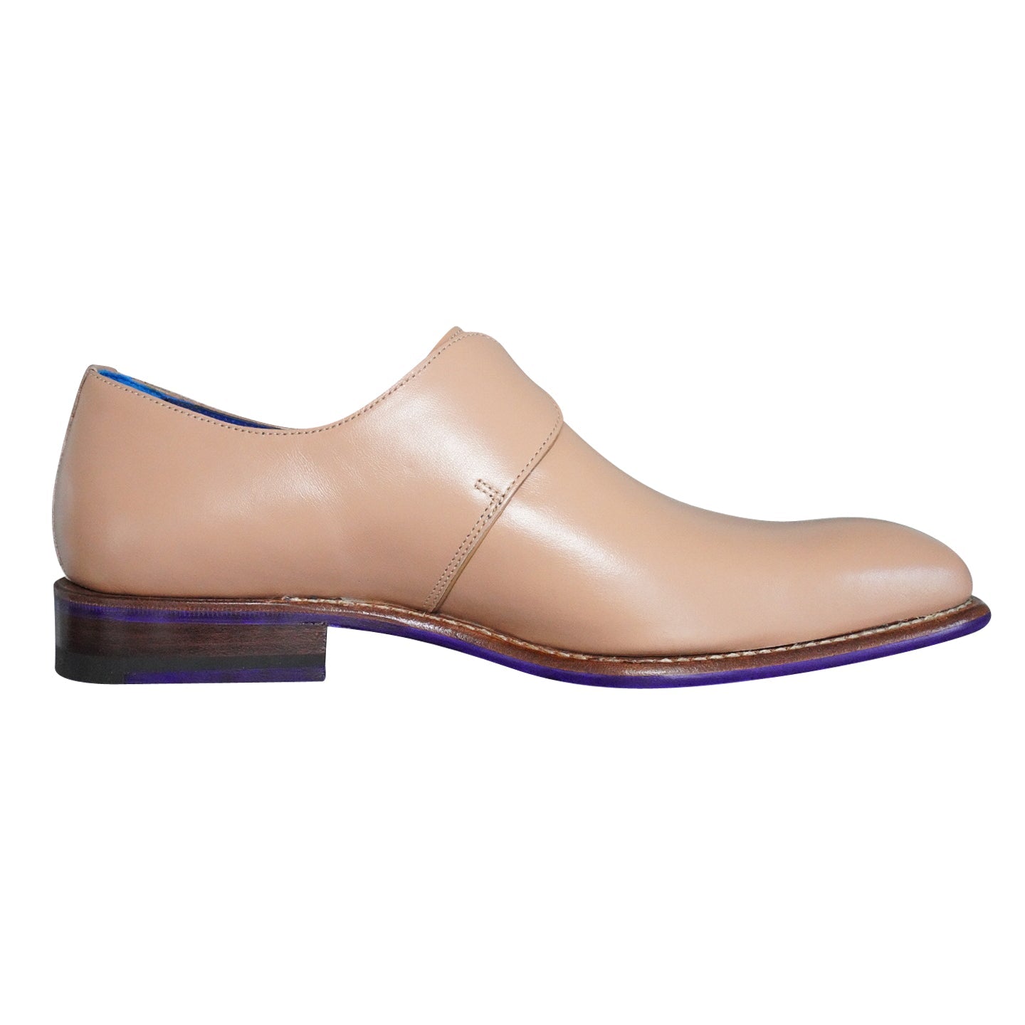 Latte With Rose Gold Hardware Monk Strap-5