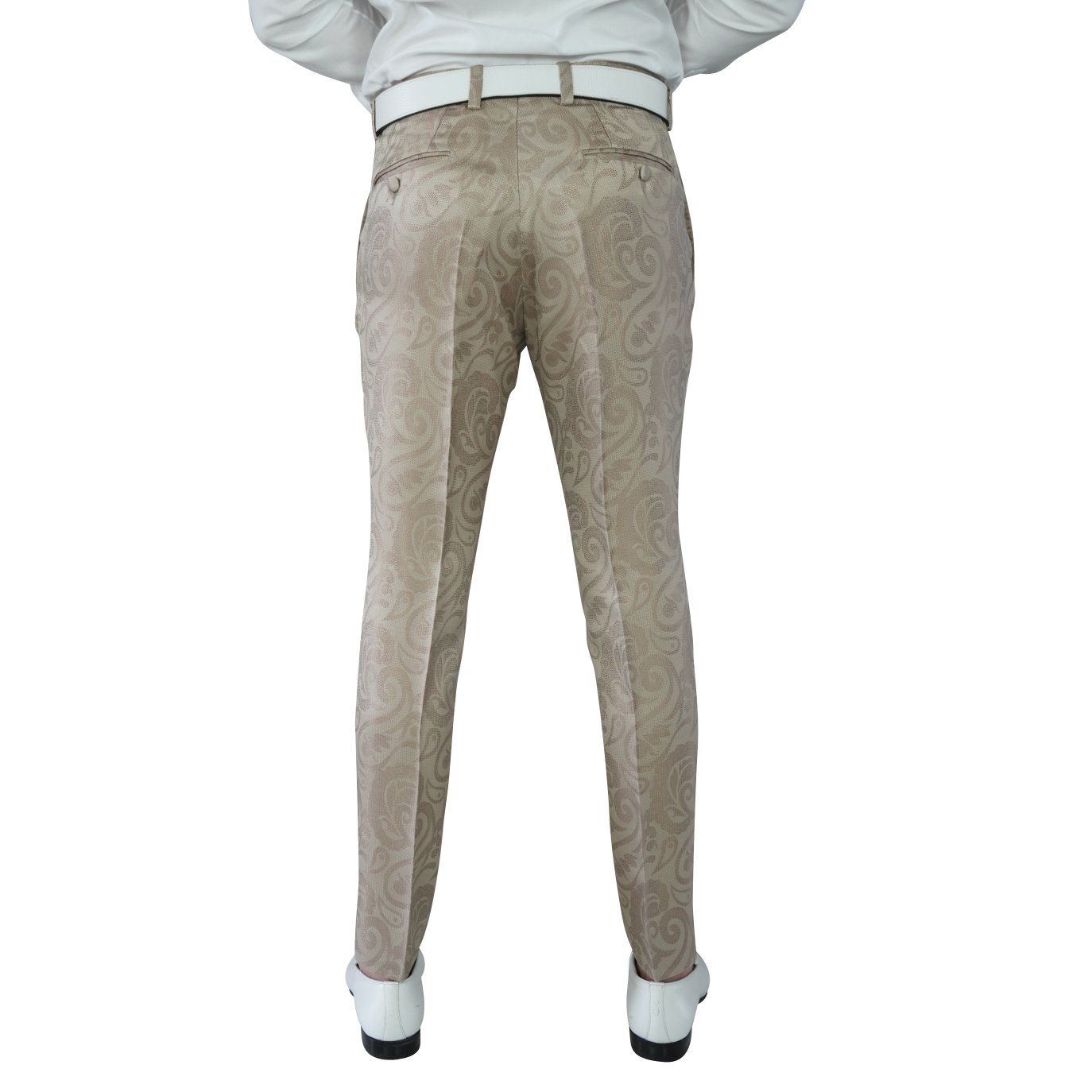 Champagne Oro Damasco Paisley Trousers @ The Vault-5