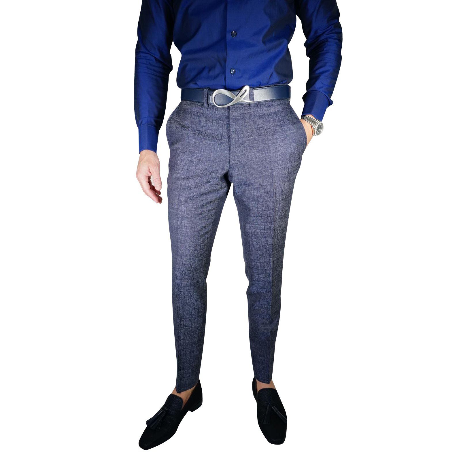 Midnight Denim Metalica Trousers @ The Vault-3